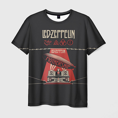 Мужская футболка Led Zeppelin: Mothership / 3D-принт – фото 1