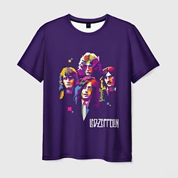 Футболка мужская Led Zeppelin: Violet Art, цвет: 3D-принт