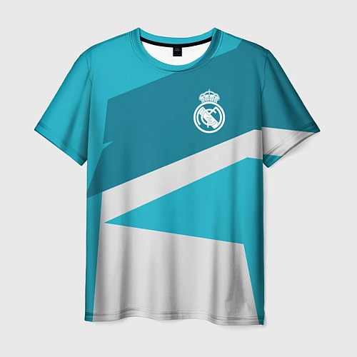 Мужская футболка FC Real Madrid: Sport Geometry / 3D-принт – фото 1