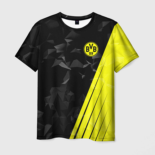 Мужская футболка FC Borussia Dortmund: Abstract / 3D-принт – фото 1