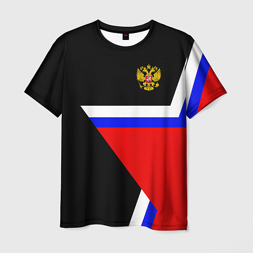 Мужская футболка Russia Star / 3D-принт – фото 1