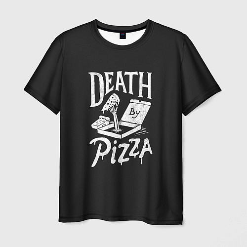 Мужская футболка Death By Pizza / 3D-принт – фото 1