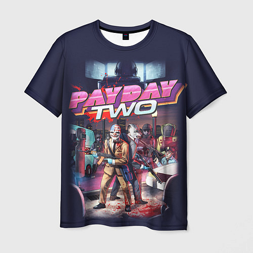 Мужская футболка Payday Two / 3D-принт – фото 1