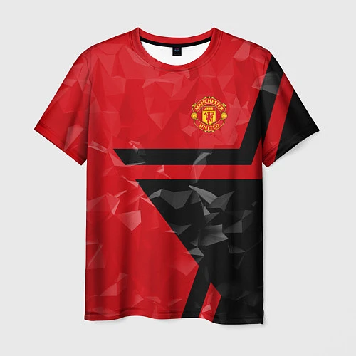 Мужская футболка FCMU: Red & Black Star / 3D-принт – фото 1