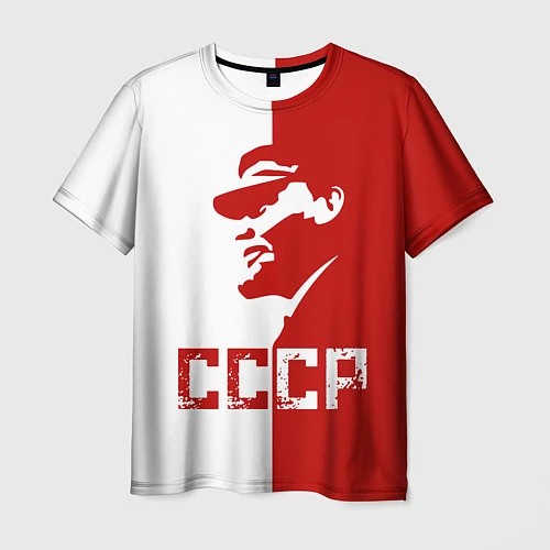 Мужская футболка Ленин СССР / 3D-принт – фото 1