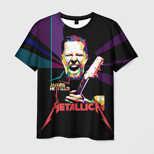 Мужская футболка Metallica: James Alan Hatfield / 3D-принт – фото 1