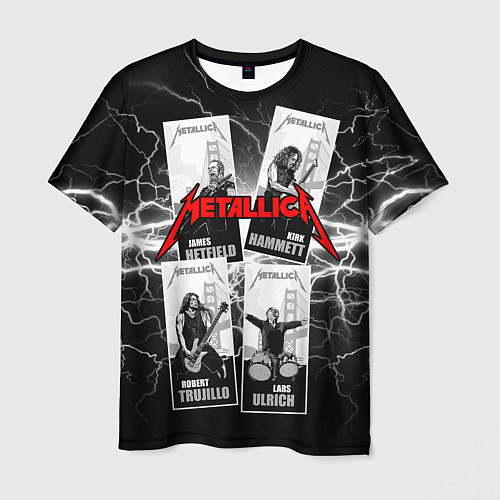 Мужская футболка Metallica Band / 3D-принт – фото 1