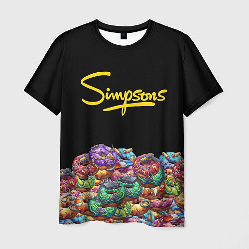 Мужская футболка Simpsons Donuts / 3D-принт – фото 1
