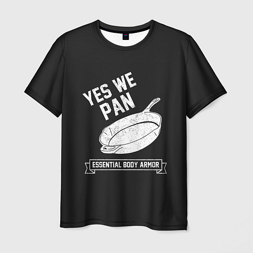 Мужская футболка Yes We Pan / 3D-принт – фото 1
