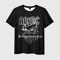 Футболка мужская AC DC - gun, цвет: 3D-принт