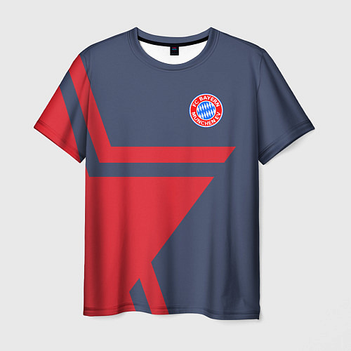 Мужская футболка FC Bayern: Star / 3D-принт – фото 1