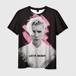 Футболка мужская Justin Bieber: Pink Splash, цвет: 3D-принт