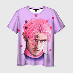 Футболка мужская Lil Peep: Pink Edition, цвет: 3D-принт