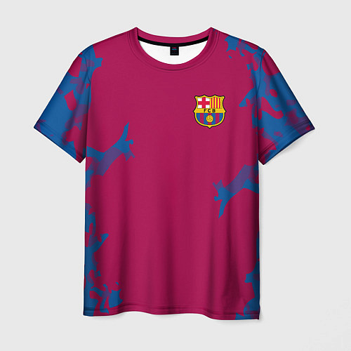 Мужская футболка FC Barcelona: Purple Original / 3D-принт – фото 1