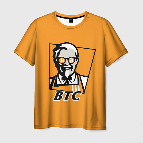 Мужская футболка BTC vs KFC / 3D-принт – фото 1