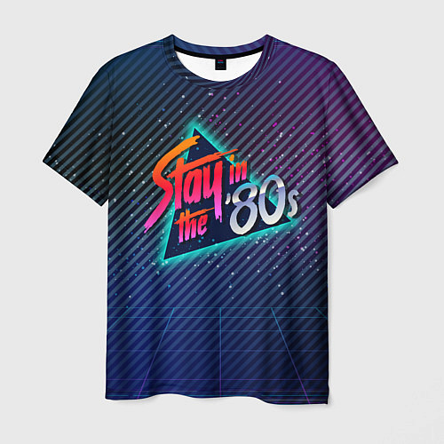 Мужская футболка Stay in the 80s / 3D-принт – фото 1