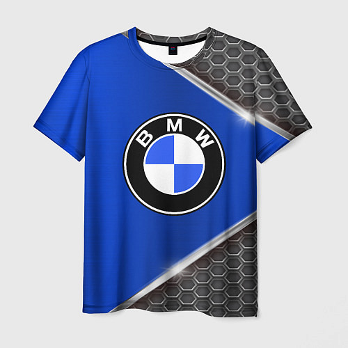 Мужская футболка BMW: Blue Metallic / 3D-принт – фото 1