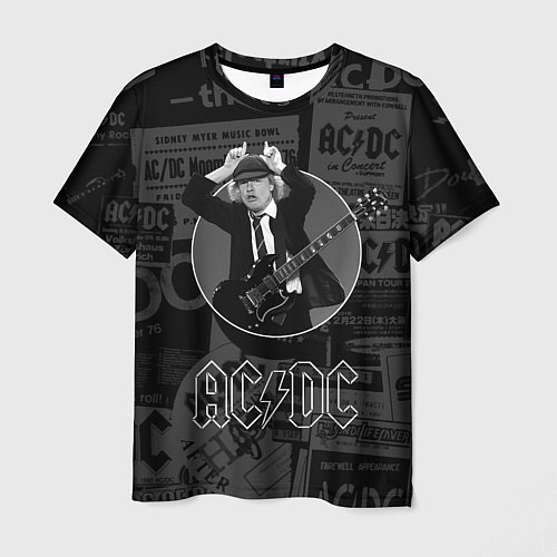 Мужская футболка AC/DC: Black Devil / 3D-принт – фото 1