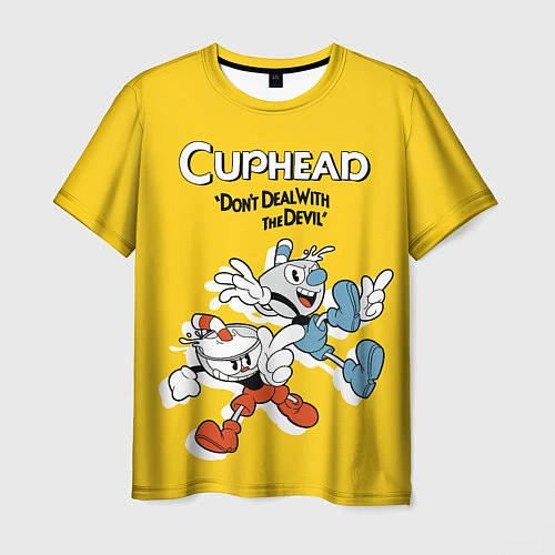 Мужская футболка Cuphead: Don't deal with the Devil / 3D-принт – фото 1