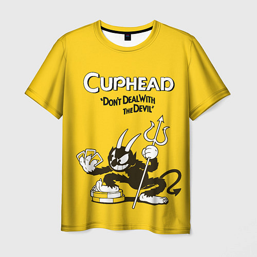 Мужская футболка Cuphead: Black Devil / 3D-принт – фото 1