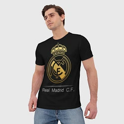 Футболка мужская FC Real Madrid: Gold Edition, цвет: 3D-принт — фото 2