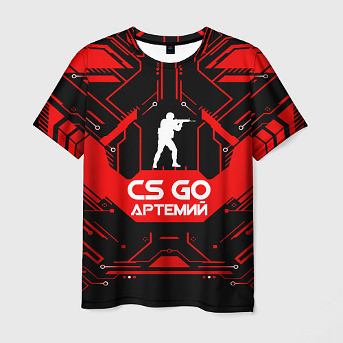 Мужская футболка CS:GO - Артемий / 3D-принт – фото 1