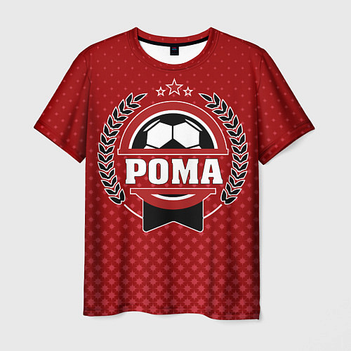 Мужская футболка Рома: звезда футбола / 3D-принт – фото 1