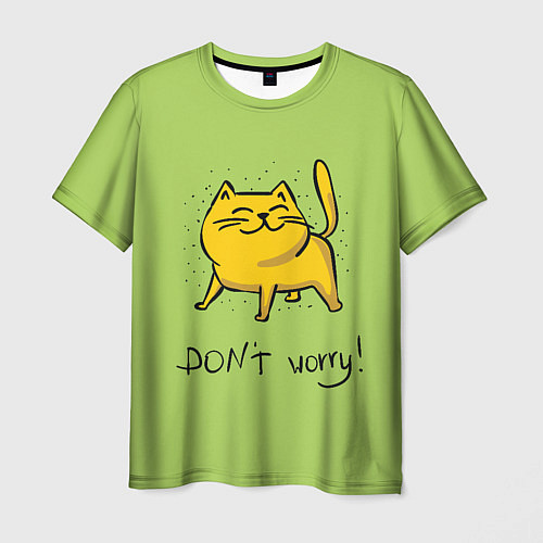 Мужская футболка Don't Worry / 3D-принт – фото 1