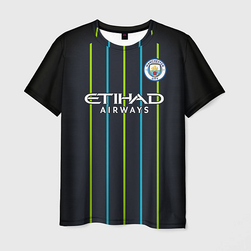 Мужская футболка FC Manchester City: Away 18/19 / 3D-принт – фото 1