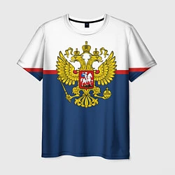 Футболка мужская Герб России, цвет: 3D-принт