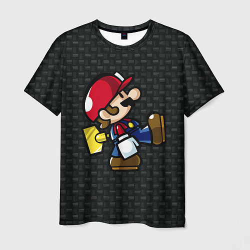 Мужская футболка Super Mario: Black Brick / 3D-принт – фото 1