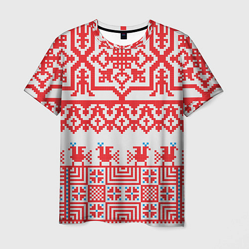 Мужская футболка Старославянский узор / 3D-принт – фото 1