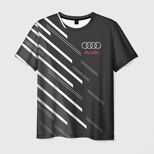 Мужская футболка Audi: White Rays / 3D-принт – фото 1