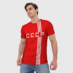 Футболка мужская Cборная СССР, цвет: 3D-принт — фото 2