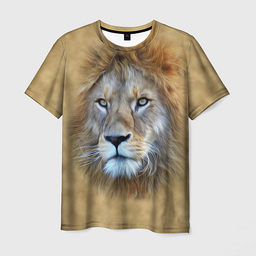 Мужская футболка Песчаный лев / 3D-принт – фото 1