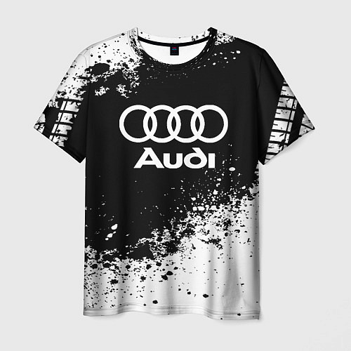 Мужская футболка Audi: Black Spray / 3D-принт – фото 1