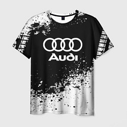 Футболка мужская Audi: Black Spray, цвет: 3D-принт