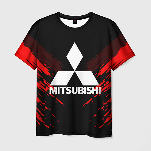 Мужская футболка Mitsubishi: Red Anger / 3D-принт – фото 1