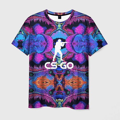 Мужская футболка CS:GO Violet Hyper Beast / 3D-принт – фото 1