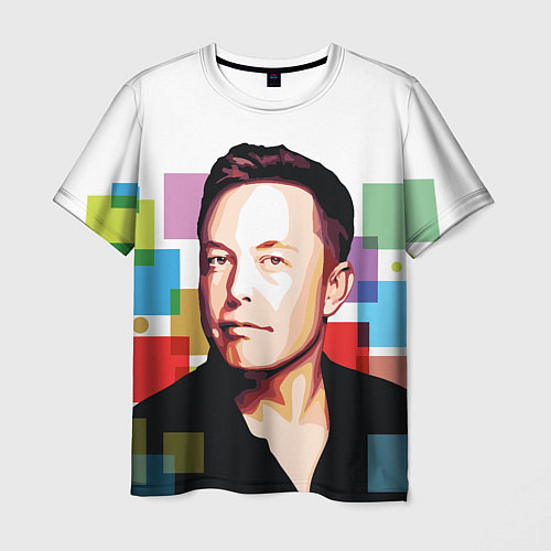 Мужская футболка Илон Маск / 3D-принт – фото 1