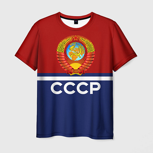 Мужская футболка СССР: Спортсмен / 3D-принт – фото 1