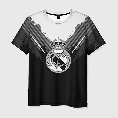 Мужская футболка FC Real Madrid: Black Style / 3D-принт – фото 1