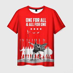 Футболка мужская One for all & all for one, цвет: 3D-принт