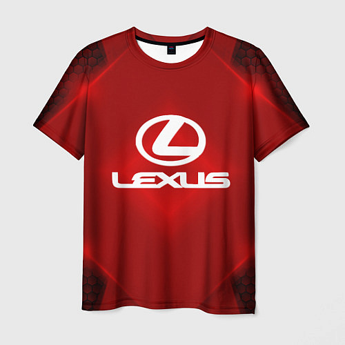 Мужская футболка Lexus: Red Light / 3D-принт – фото 1