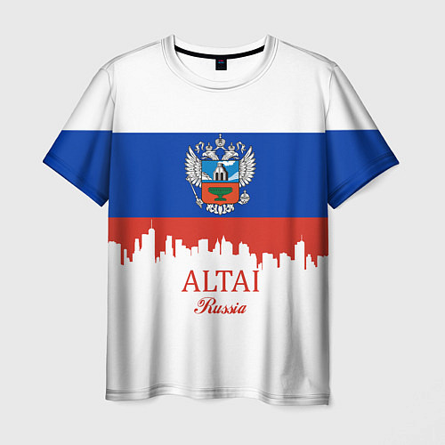 Мужская футболка Altai: Russia / 3D-принт – фото 1