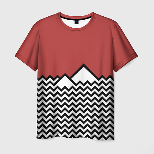 Мужская футболка Горы Твин Пикс / 3D-принт – фото 1