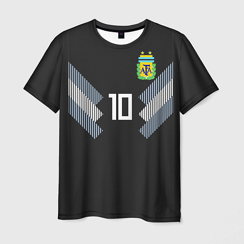 Мужская футболка Аргентина: Месси гостевая ЧМ-2018 / 3D-принт – фото 1