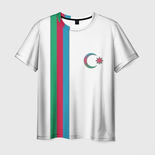 Мужская футболка I Love Azerbajdzhan / 3D-принт – фото 1