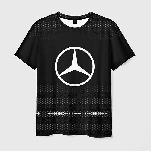 Мужская футболка Mercedes: Black Abstract / 3D-принт – фото 1