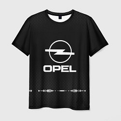 Футболка мужская Opel: Black Abstract, цвет: 3D-принт